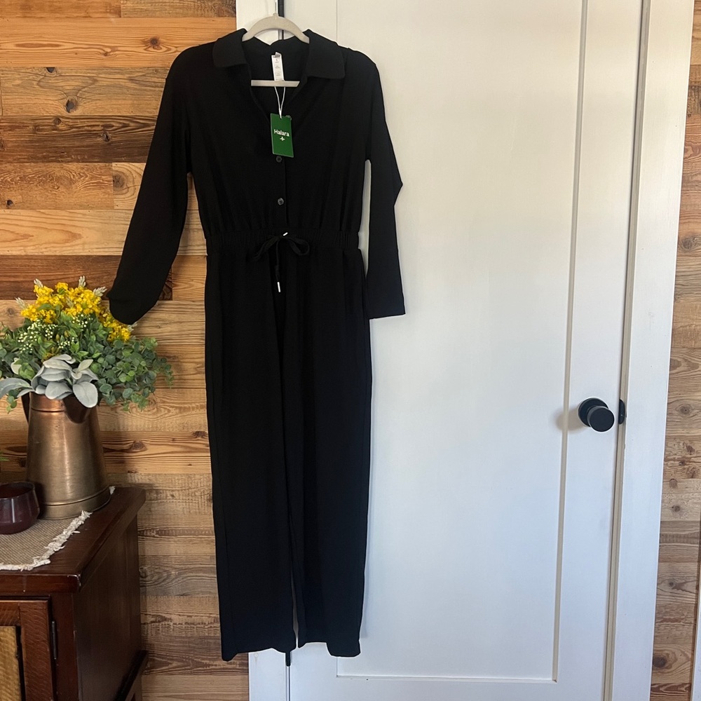 NWT Halara Collared Button Long Sleeve Drawstring… - image 5